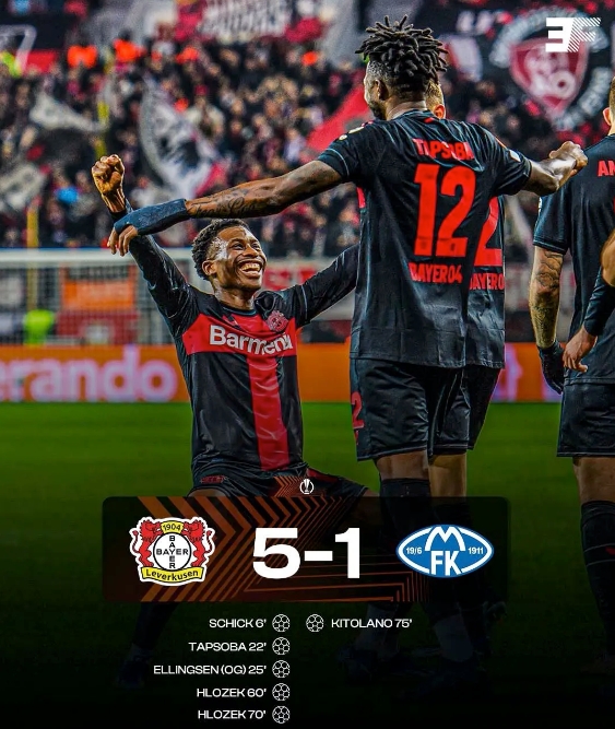  勒沃库森全胜晋级！欧联杯16强门票已拿下