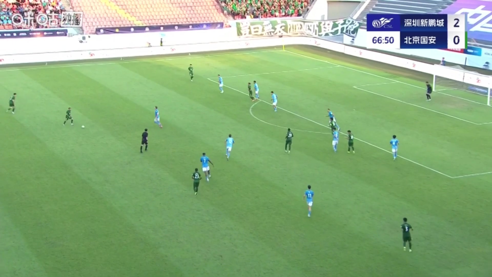  扳回一球张玉宁第67分钟推射破门张欣张稀哲手术刀般直塞